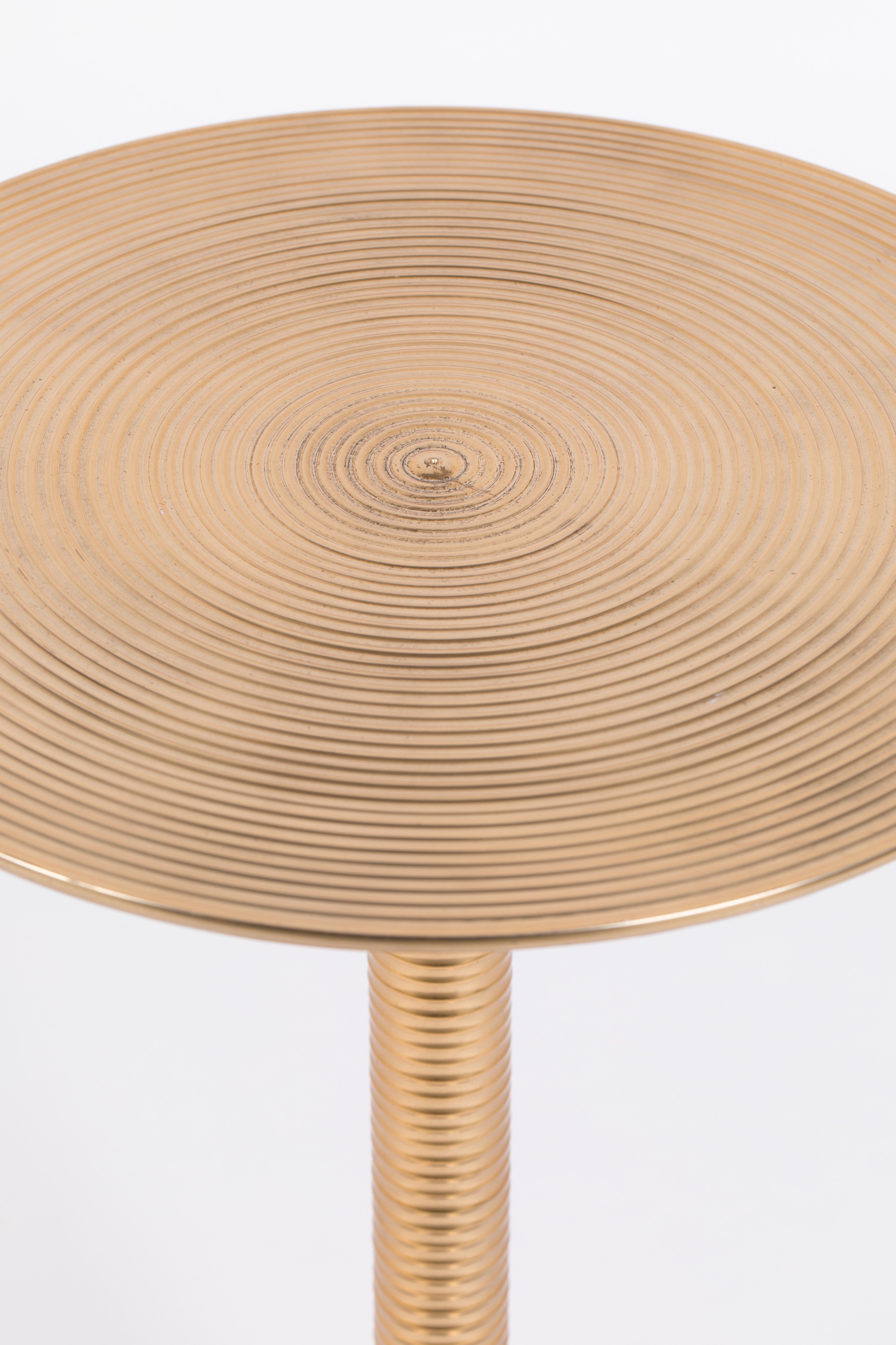Bold Monkey Hypnotising Gold Round Side Table